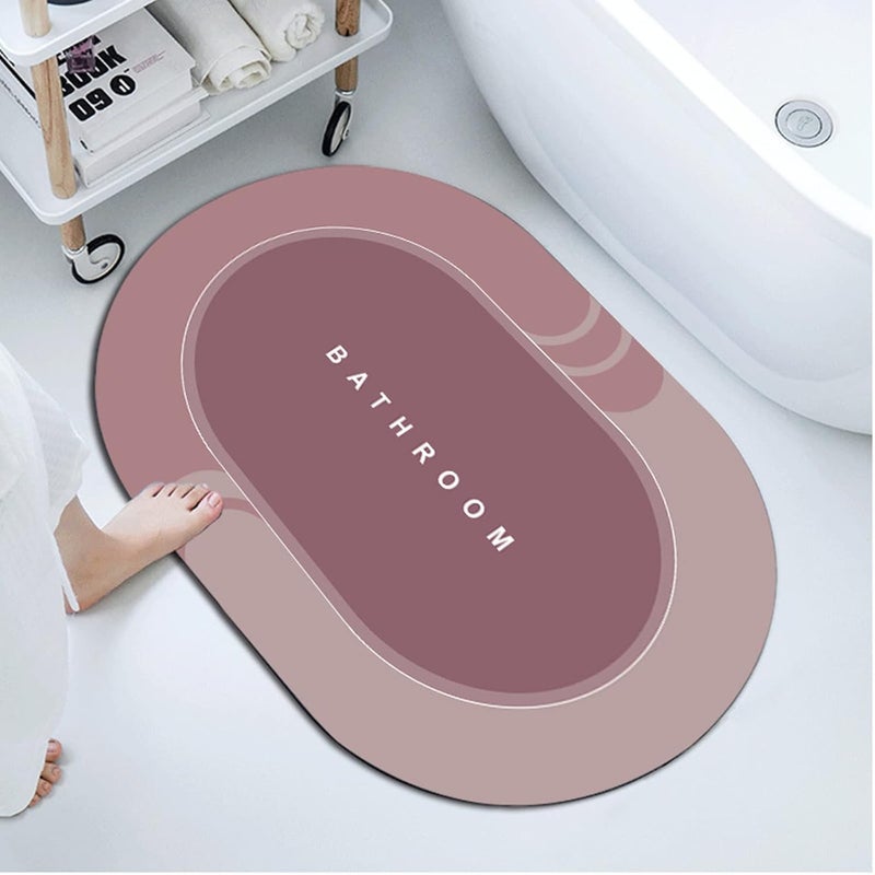 Vertteo BIUZII Bathroom Rugs Bathroom Mat Bath Rugs for Bathroom Non Slip Soft and Quick to Dry Bathroom Mat Bath Mats for Bathroom Floor Rubber red 2362In1574In - Image 2