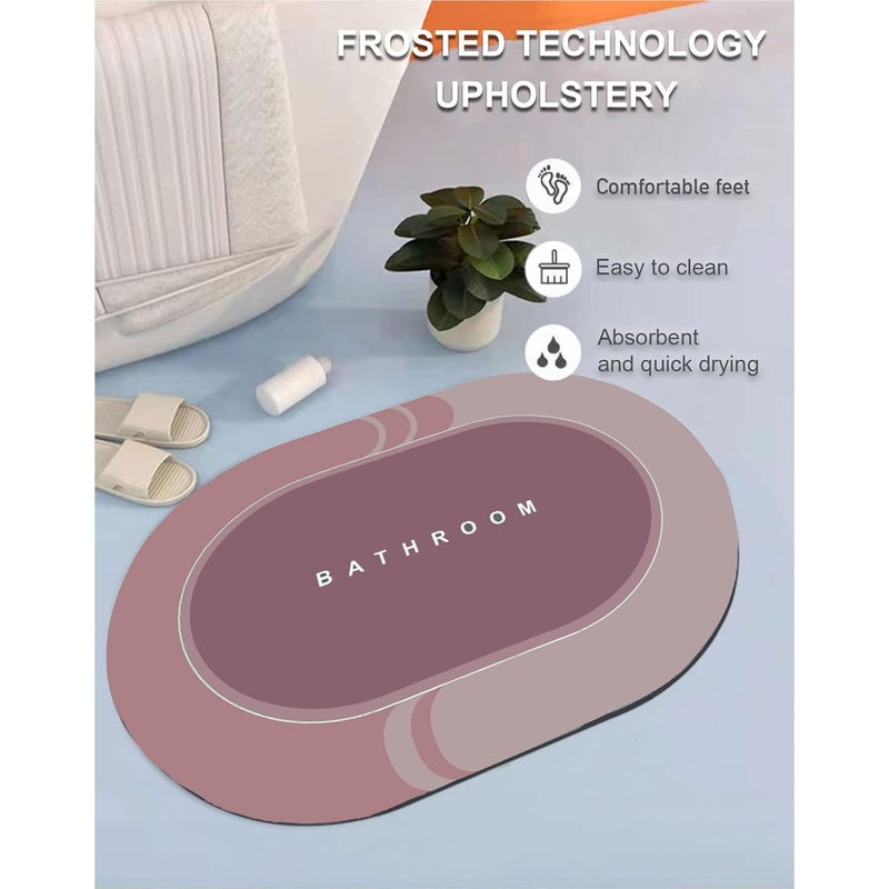 Vertteo BIUZII Bathroom Rugs Bathroom Mat Bath Rugs for Bathroom Non Slip Soft and Quick to Dry Bathroom Mat Bath Mats for Bathroom Floor Rubber red 2362In1574In - Image 5