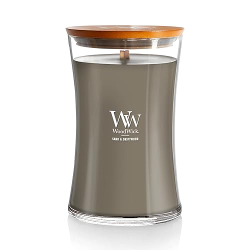 WoodWick Sand & Driftwood Gifts for Women and Men, 21.5 oz Large Hourglass Candle with Crackling Wick - Image 5