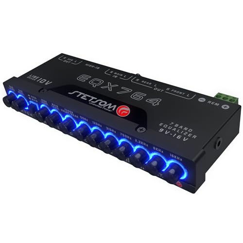 Stetsom EQX764-7 Band Equalizer, Pre-Amp Car Audio Graphic Equalizer with 4 Inputs (RCA & High) 6 Outputs, 10v Line Driver to Avoid Noise and Dedicated Sub Controls (Level & Frequency) - Image 5