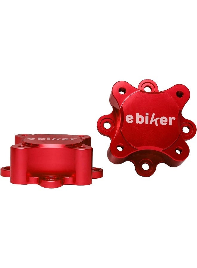Ebiker 2 PCS Front Wheel Hub Centric Spacers for Yamaha Raptor Red - Image 1