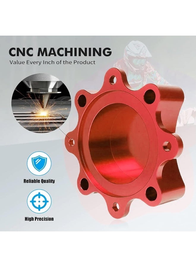 Ebiker 2 PCS Front Wheel Hub Centric Spacers for Yamaha Raptor Red - Image 5