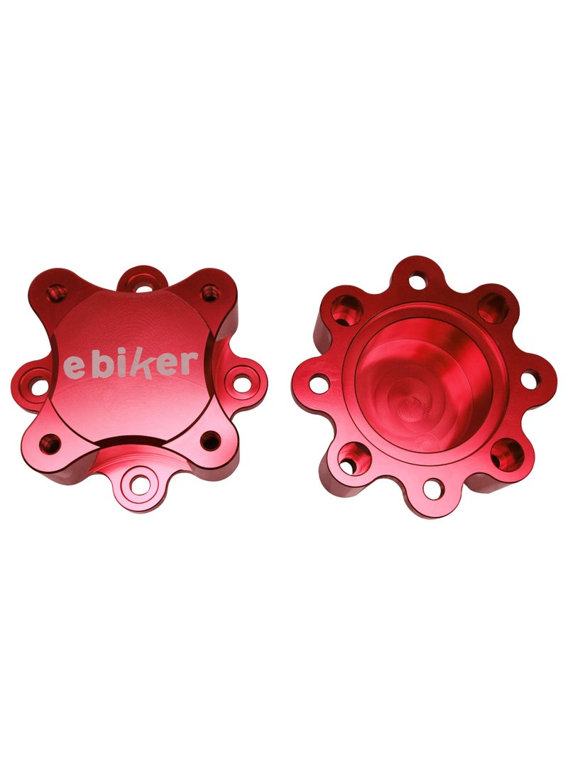 Generic Pair of Light Weight Aluminum Front Wheel Hub Centric Spacers, Red  - Image 4