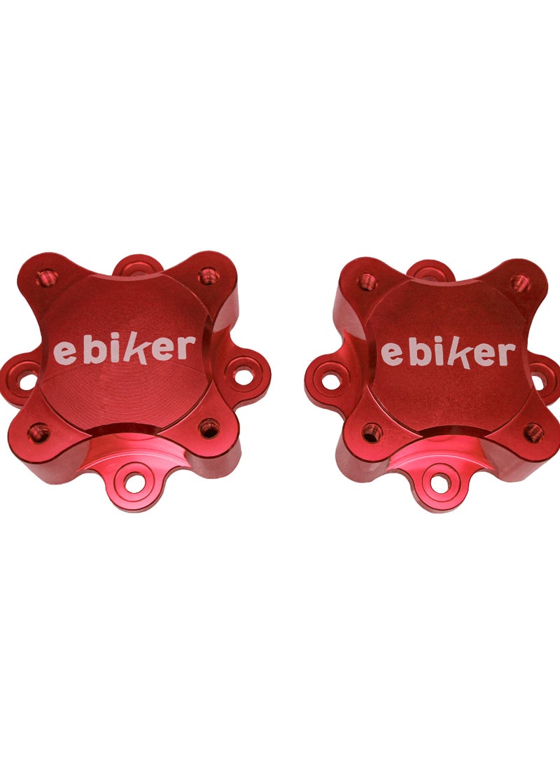 Generic Pair of Light Weight Aluminum Front Wheel Hub Centric Spacers, Red  - Image 1