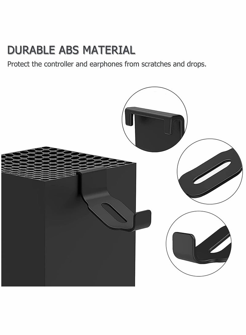 Y&D Headphone Holder, Headset Hanger, No Screws Adhesive Tape, for PS5, Xbox (Black)  - Image 3