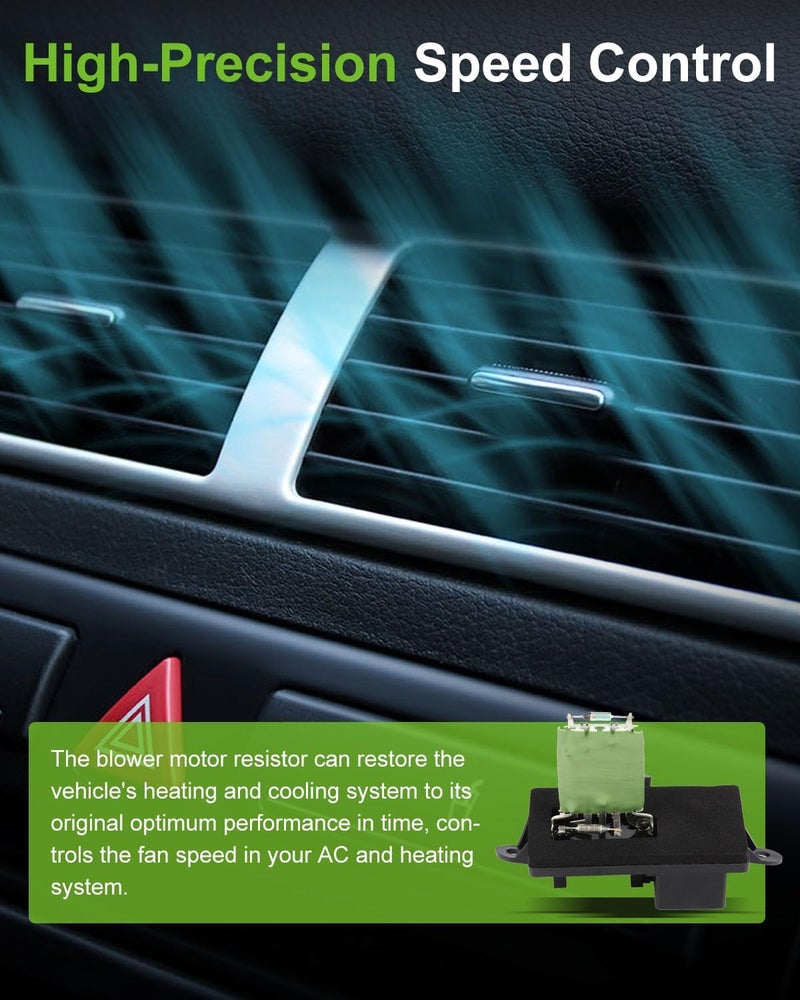 SCITOO Air Conditioning Heater Fan HVAC Blower Motor Resistor Regulator for 1999,2000,2002-2006 for Cadillac Escalade,1999-2004 for Chevrolet Silverado 2500,2000-2006 for GMC Yukon,for Yukon XL 2500 - Image 4