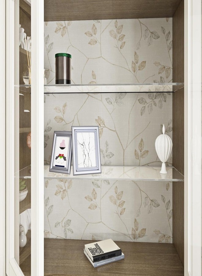 ReWallpaper ورق حائط ReWallpaper بني وأبيض قابل للإزالة على طراز المزرعة الريفية، ورق حائط ذاتي اللصق، أغصان مزخرفة، جدارية جدارية لغرفة النوم، 17.5 بوصة × 10 أقدام - Image 5