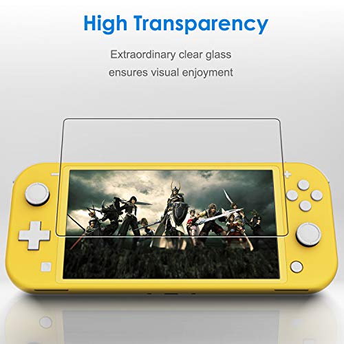 JETech Screen Protector for Nintendo Switch Lite 2019, Tempered Glass Film, HD Clear, 3-Pack - Image 4