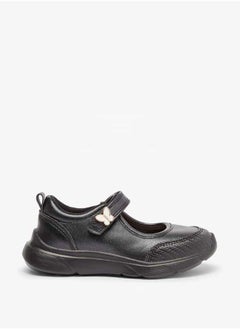 JUNIORS Girls Textured Mary Jane Shoes with Hook and Loop Closure  - Image 1