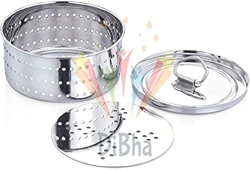 DiBha Stainless Steel Round Shape Paneer Cheese/Tofu/Sprouts Maker/Mould/Press Maker, (Set of 1, 500 ml) - Image 3