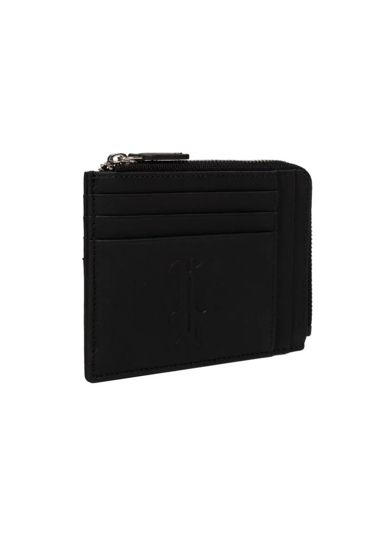 بوليس Police Men's Zipped Leather Card & Coin Wallet - Jummy - Black