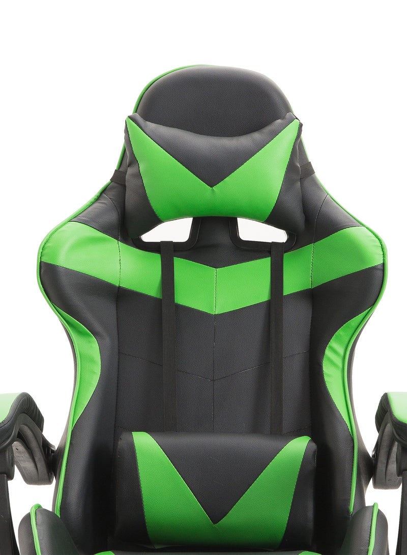 Funz Gaming Chair  Office Chair Ergonomic High Back s Reclining & Height Adjustable Computer Chair with Neck and Lumbar Support Comfortable Chairs Black/Green  - Image 5