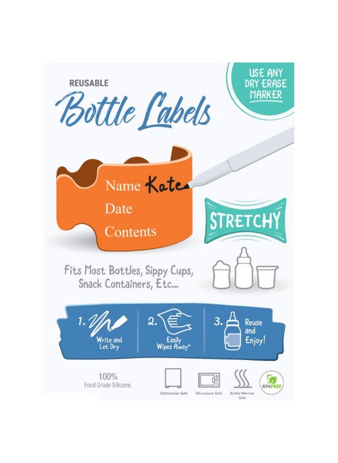 The Original Write And Reuse Baby Bottle Labels For Daycare