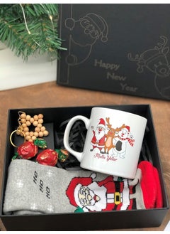 Masalsı Concept Fairytale Concept New Year Printed Special Box Mug, Wooden Bead Star Keychain New Year Concept Mug Gift Set  - Image 1