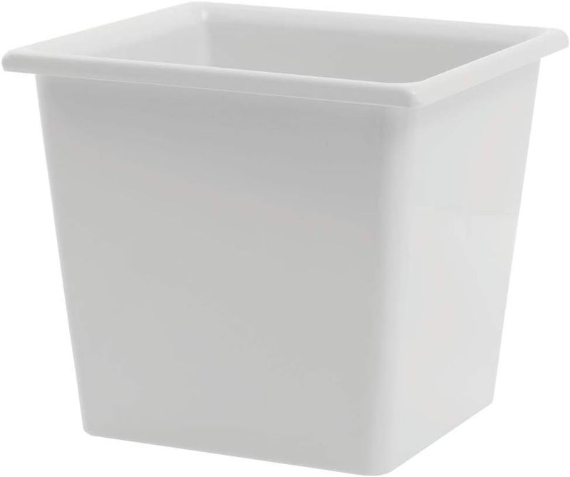 Hubert SmartFit 1/6 Size White Melamine Cold Food Pan - 6 1/5"L x 6 7/10"W x 6"D - Image 4