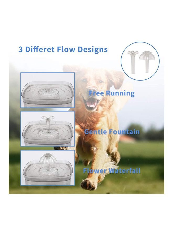 شو وو نافورة آلية لشرب الماء للحيوانات الأليفة رمادي - Image 2