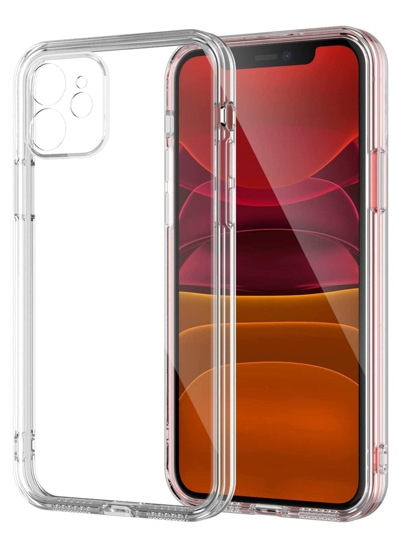 iPhone 11 Pro Max Shockproof Clear Case, Not Yellowing,10FT Military Drop Protection, Hard Clear Back Four Corner Airbags Drop Protection Phone Cover