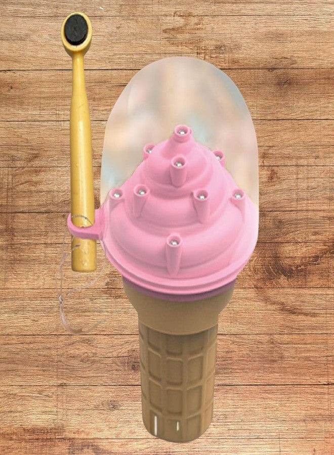 PlayMagic 2 in 1 Sweet Treats Magnetic Ball Drop Game|Ice Cream Shape Pickup and Drop Magnetic Board Game|Indoor Outdoor Puzzle Toy Cone Shape with Storage|Best Birthday Gift for Kids 3+|Made in India - Image 1