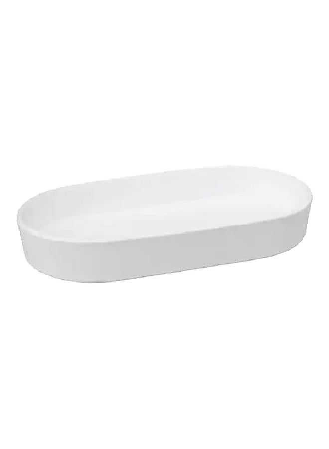 Five Simply Smart Sturdy High Quality Ceramics Soap Dish White 174881I