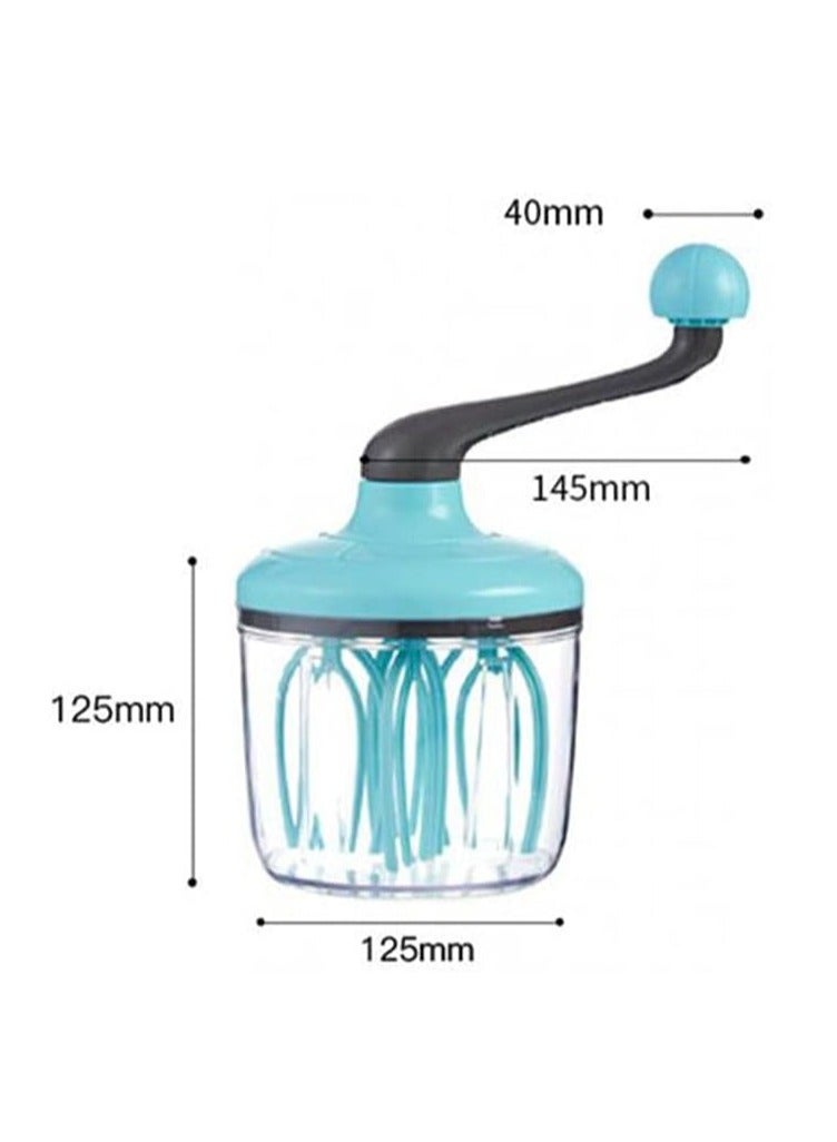 Green Hand Whisk for Cooking Semi-Automatic Hand Whisk for Eggs Milk White Cake Eggs 1pc Single Milk Cream Whisk - Image 2