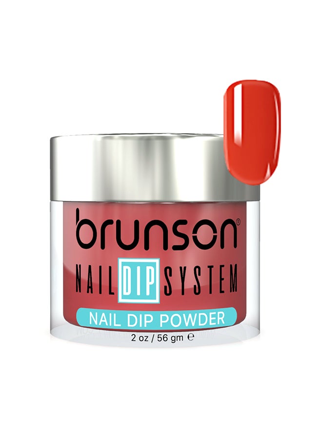 Nail Dip Powder Dip And Buff System Color 56gm, French Nail Art Starter Manicure Salon DIY At Home Odor Free And Long Lasting No Needed Nail Lamp Curing DBK048