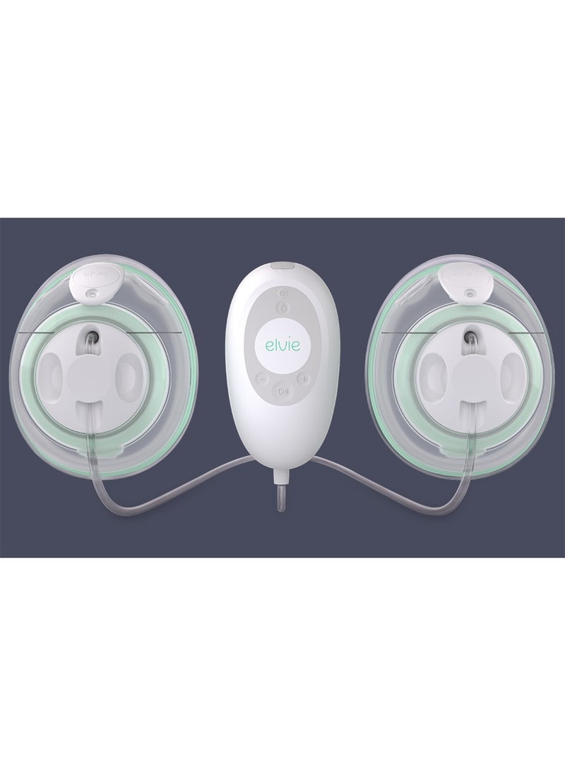 elvie - Stride Double Wearable Electric Breast Pump - Hospital-Grade | Hands-Free Wearable Electric Breast Pump with 2-Modes & 150 ml Capacity per Cup - Image 1