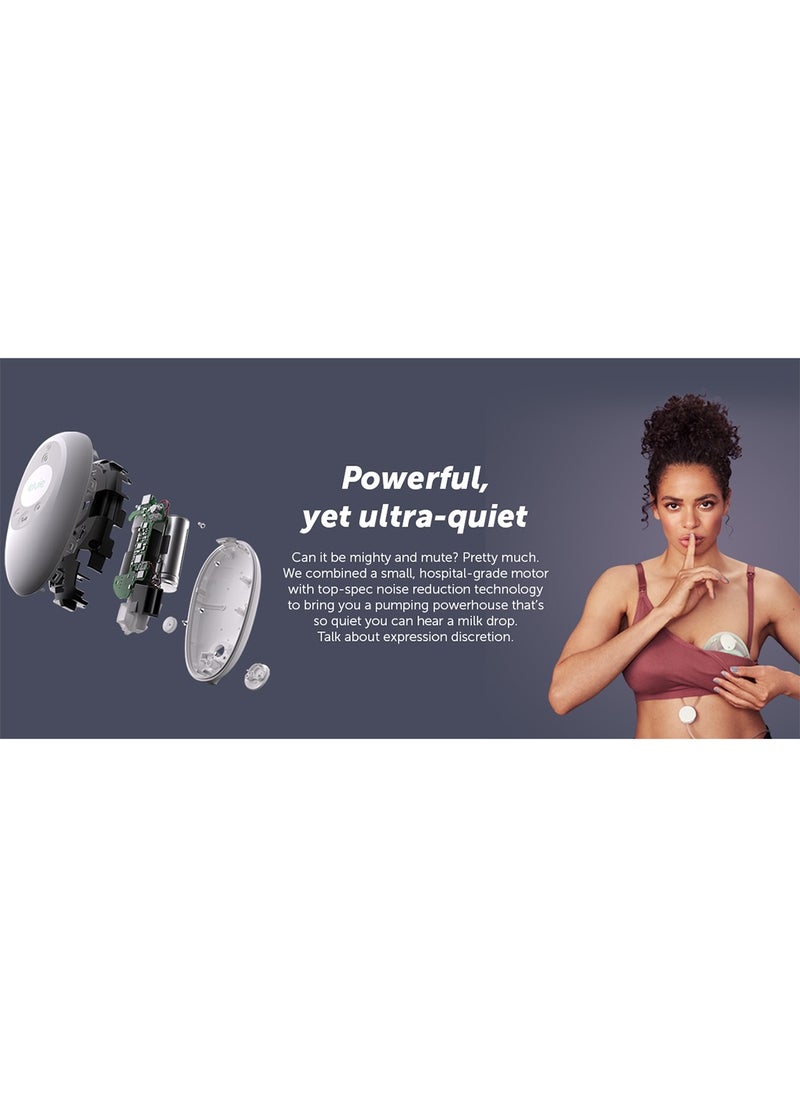 elvie - Stride Double Wearable Electric Breast Pump - Hospital-Grade | Hands-Free Wearable Electric Breast Pump with 2-Modes & 150 ml Capacity per Cup - Image 1