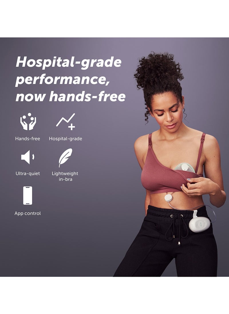 elvie - Stride Double Wearable Electric Breast Pump - Hospital-Grade | Hands-Free Wearable Electric Breast Pump with 2-Modes & 150 ml Capacity per Cup - Image 1