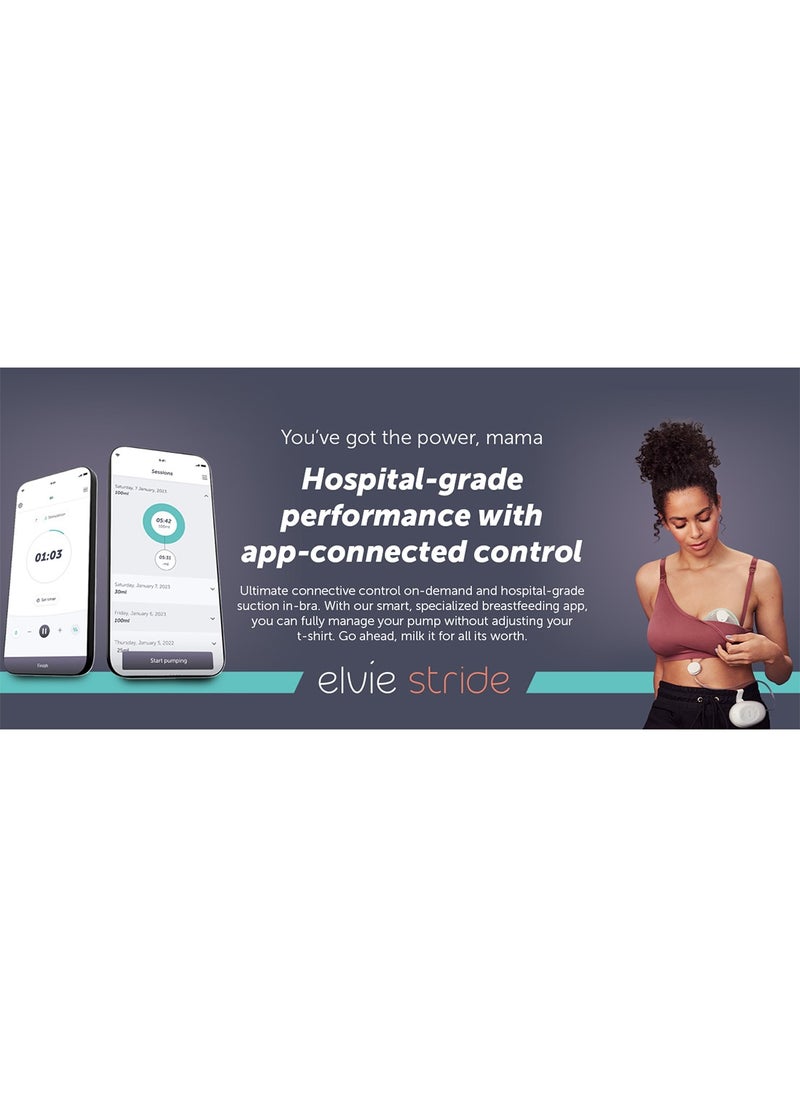 elvie - Stride Double Wearable Electric Breast Pump - Hospital-Grade | Hands-Free Wearable Electric Breast Pump with 2-Modes & 150 ml Capacity per Cup - Image 1