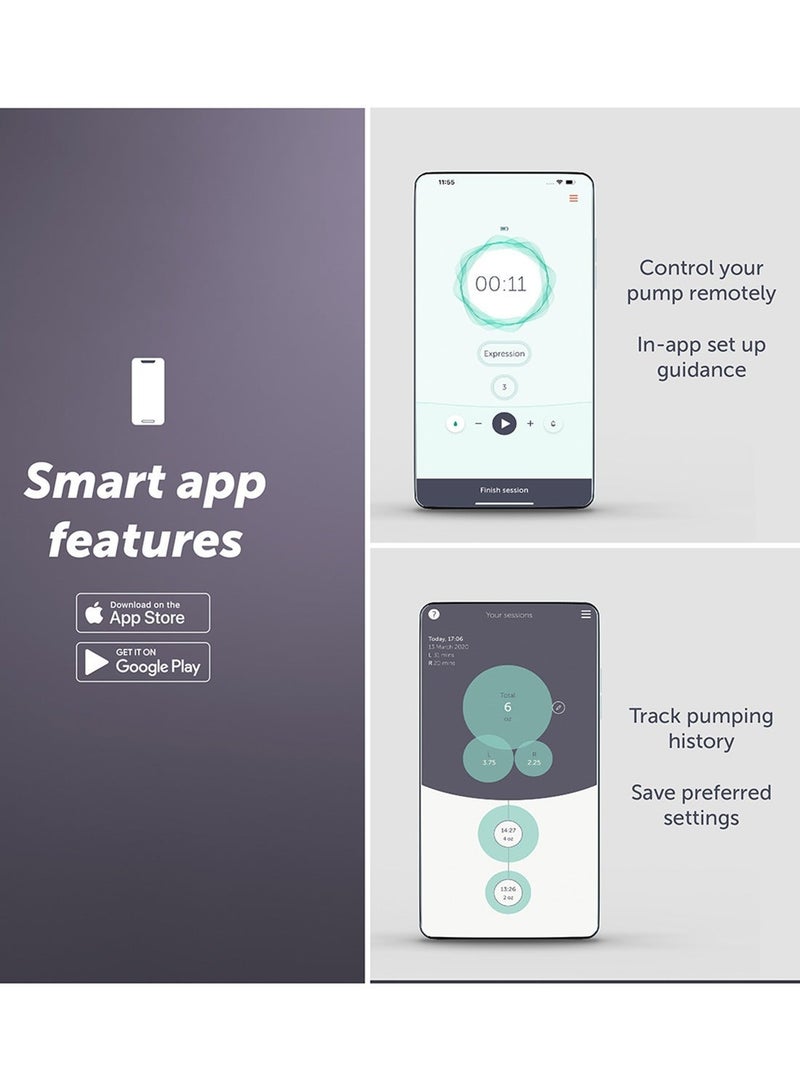 elvie Stride Double Wearable Electric Breast Pump - Hospital-Grade | Hands-Free Wearable Electric Breast Pump with 2-Modes & 150 ml Capacity per Cup - Image 4