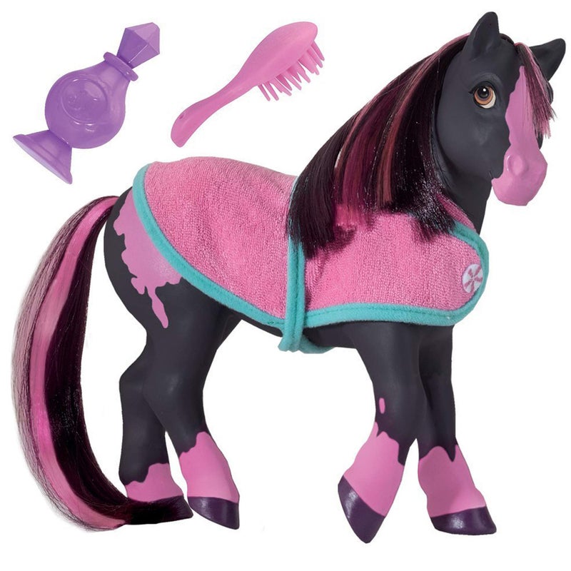 Breyer Breyer Horses Color Changing Bath Toy Jasmine the Horse Black Pink with Surprise White 7 x 75 Toy Ages 2 Model 7105