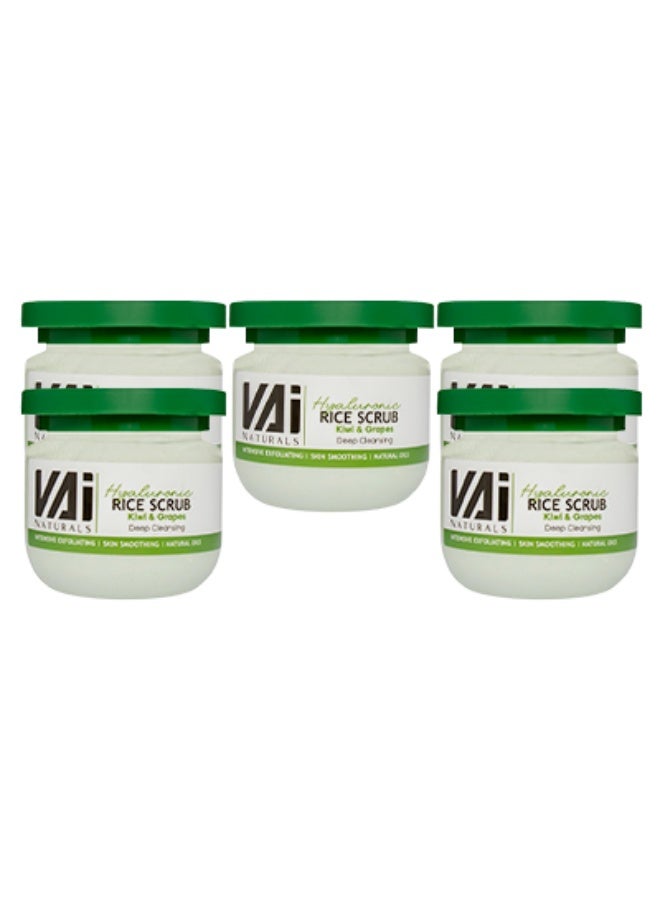 VAI 5 Pieces Rice Body Scrub Kiwi And Grapes 280ml - Image 1