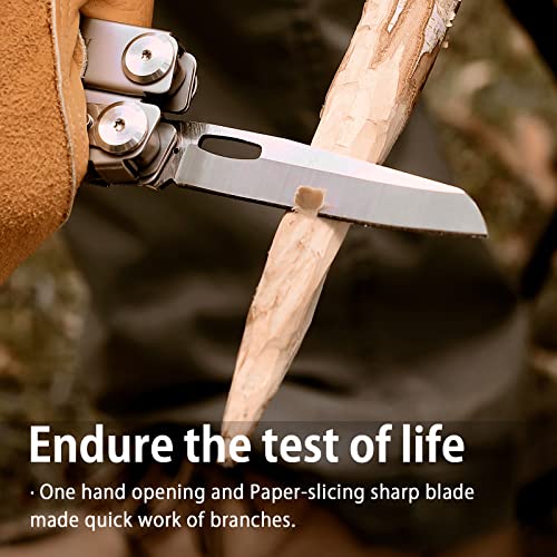 NexTool Flagship Pro Multitool, Foldable Utility Knife with Safety Locking, EDC Multitool with Pocket Knife, Full Size Scissors, Can Opener for Camping, Survival, Fishing, Cool Gifts for Men - Image 4