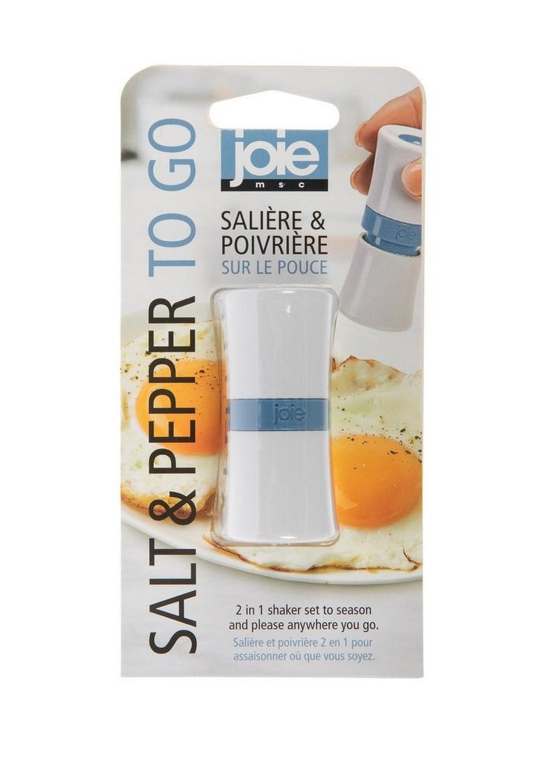 Joie Salt & Pepper To Go 2-in-1 Set, Portable Spice Grinder for Salt & Pepper, Kitchen & Travel Seasoning, Assorted Color - 1 piece - Image 2