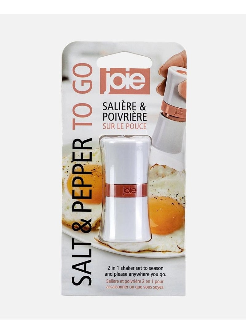 Joie Salt & Pepper To Go 2-in-1 Set, Portable Spice Grinder for Salt & Pepper, Kitchen & Travel Seasoning, Assorted Color - 1 piece - Image 4