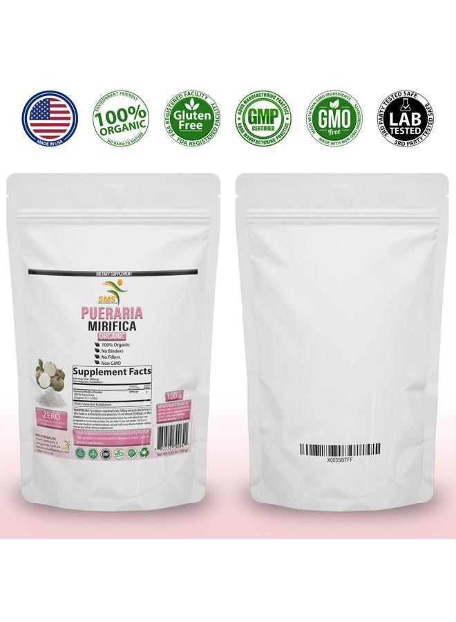 SMSHEALTHPRODUCTS.com Natural Organic Herbal White Pueraria Mirifica Kwao Krua Kao 100g Powder, Promotes Women's Health Dietary Supplement | Imported from Thailand | Non GMO, Gluten Free Supplement | by SMS - Image 2