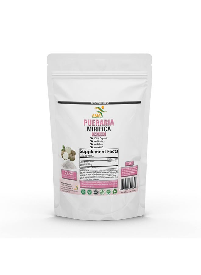 SMSHEALTHPRODUCTS.com Natural Organic Herbal White Pueraria Mirifica Kwao Krua Kao 100g Powder, Promotes Women's Health Dietary Supplement | Imported from Thailand | Non GMO, Gluten Free Supplement | by SMS - Image 4