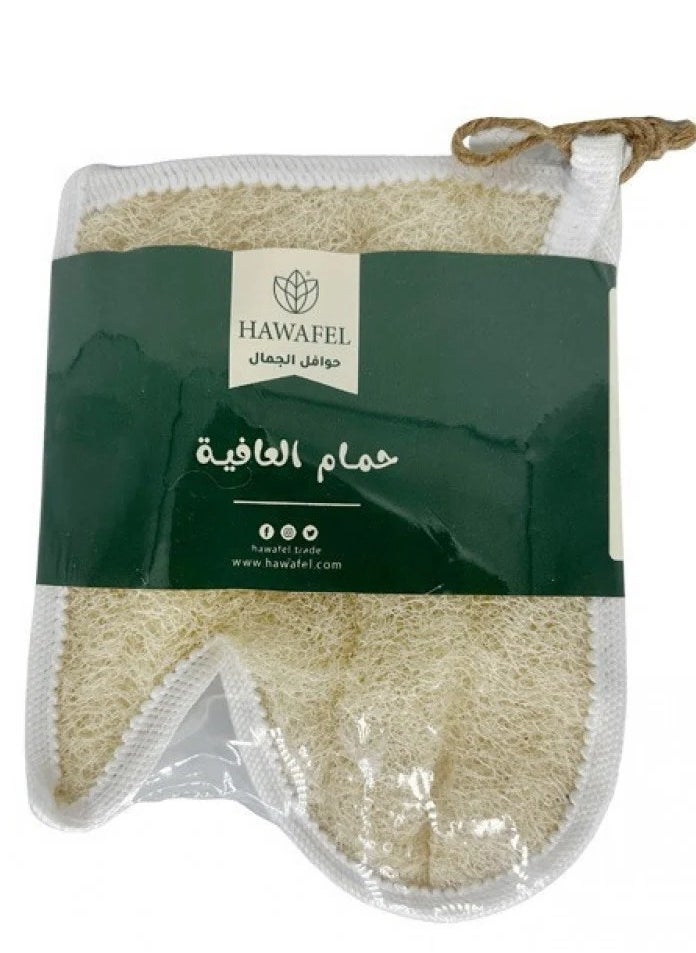 حوافل  قطعتين من ليفه استحمام قفاز من نبات الليف  - Image 2