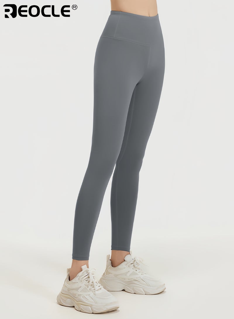 REOCLE Women's High Waisted Leggings Ultra Soft Stretch Opaque Slim Yoga Leggings Seamless Leggings Tummy Control Yoga Pants - Image 1