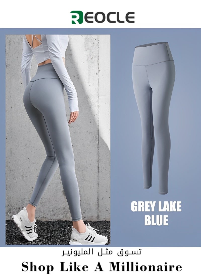 REOCLE - Women's High Waisted Leggings Ultra Soft Stretch Opaque Slim Yoga Leggings Seamless Leggings Tummy Control Yoga Pants - Image 1