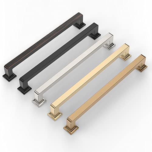 9BUILD 10 Pack 7.5 Inch Matte Black Cabinet Pulls - Kitchen & Dresser Handles - Image 5