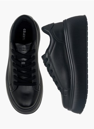 Women's Solid Chunky Sole Sneakers with Lace-Up Closure - pzsku/Z53AB3B173F393AD04C23Z/45/_/1738592197/41b2a029-e1c7-48b7-9d4e-4eaedcdf82ec