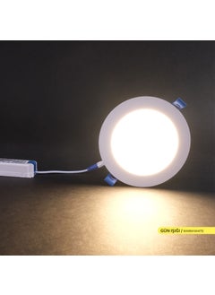 ACK 9W 3000K Daylight Recessed Round LED Panel Luminaire AP1-00900  - Image 2