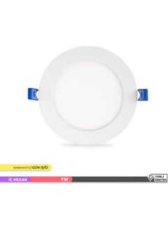 ACK 9W 3000K Daylight Recessed Round LED Panel Luminaire AP1-00900  - Image 1