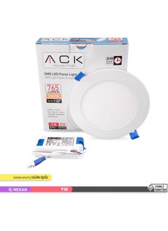 ACK 9W 3000K Daylight Recessed Round LED Panel Luminaire AP1-00900  - Image 3