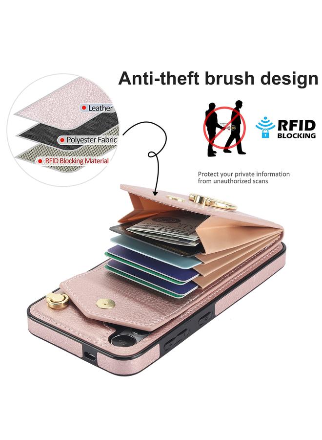 S-TOP Case For Samsung Galaxy S24+ 5G Ring Holder RFID Card Slot Phone Case - Image 3