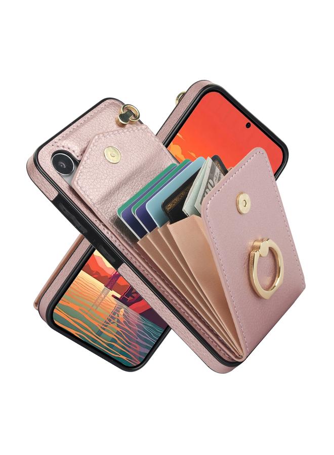 S-TOP Case For Samsung Galaxy S24+ 5G Ring Holder RFID Card Slot Phone Case - Image 1