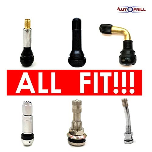 AUTOFRILL 20 Pcs Universal Stem Covers for Cars, SUVs, Bike and Bicycle, Trucks, Motorcycles Heavy-Duty, Airtight Seal Tire Valve Caps (Pack of 20, Black) - Image 4