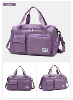 General Duffel bag for sports and travel, large handbag with shoe pocket, large size for the weekend, mauve 