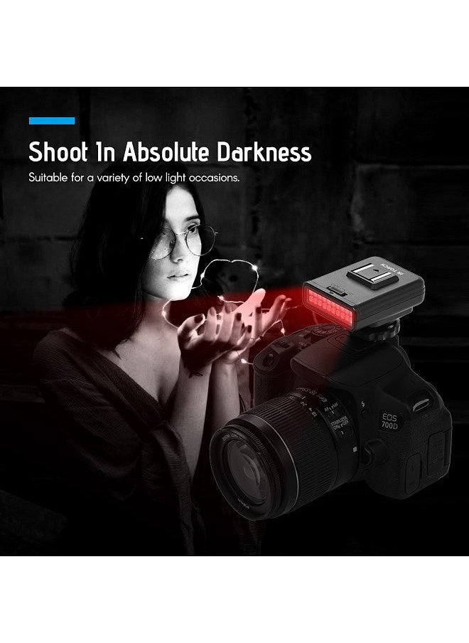 ORDRO - ORDRO LN-3 Studio IR LED Light USB Rechargeable Infrared Night Vision Infrared Illuminator for DSLR Camera Photography Lighting Accessory - Image 1